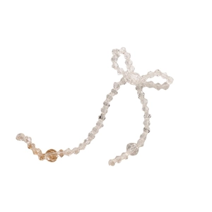 Elegante fiocco di perline con cristalli acrilici sfaccettati per orecchini fai-da-te