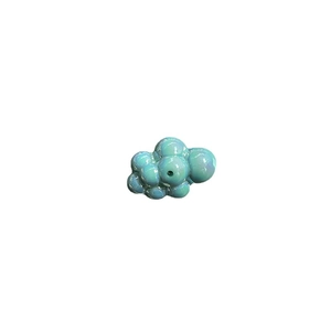 Pendentif nuage bleu nacré avec trou pour création de bijoux DIY et accessoires vintage français