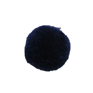 DIY-benodigdheden: donkerblauwe pluche pompon voor haaraccessoires en kledingdecor