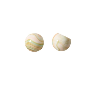 Vue à plat de breloques en résine rayées colorées pour boucles d'oreilles DIY et accessoires