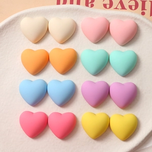 Mat Gematteerd Hart Hars DIY Accessoires Voor Oorbellen Haarspelden Telefoonhoesje Decoratie Zoete Handgemaakte Benodigdheden