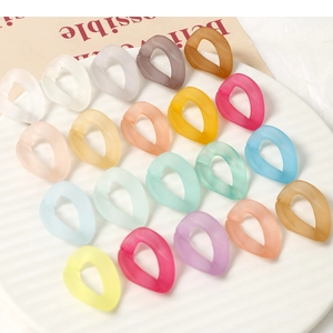 Anneaux de Saut Ouverts en Acrylique Mat Maillons de Connexion Elliptiques pour Fabrication de Bijoux DIY Accessoires de Sac