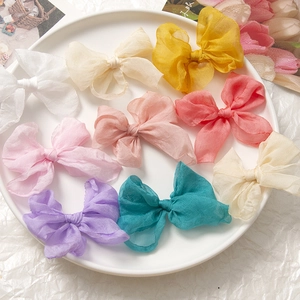 DIY Gaze Schleife Zubehör Prinzessinnen-Stil Handgefertigt Süße Textil Schleifen Für Haarspangen Kleidung Ohrringe Schmuck