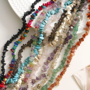 Tiras de cuentas de piedras semipreciosas naturales para creación de joyería DIY