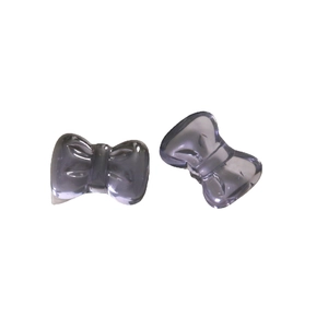 DIY translucent purple resin glitter bow accessories for hairpins and phone cases
