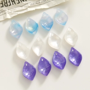 Pendentifs feuilles en acrylique pailletées pour boucles d'oreilles DIY et artisanat