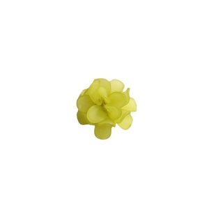 Frosted yellow petal flower bead for DIY hair accessories and jewelry making crafts