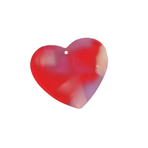 DIY colorful marble glitter acrylic heart charms for earring and hairclip jewelry making