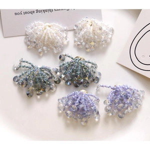 Fee Iriserende Pailletten Glasparel Vuurwerk Oorbellen Handgemaakte Bosstijl Zoete Bloem Oorknopjes Voor Vrouwen Sieraden