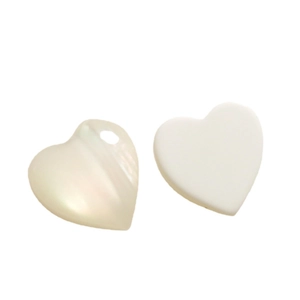 Cuore cangiante in occhio di gatto e cabochon in resina bianca per gioielli fai da te