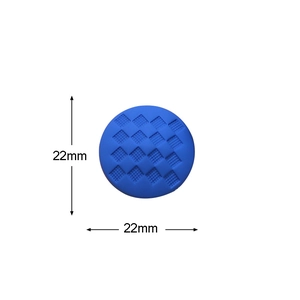 22mm blaue matte Joystick-Kappe mit Gitterstruktur für rutschfesten Controller-Grip