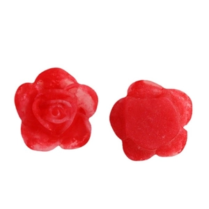Amuletos de rosas rojas de resina mate para joyería DIY y accesorios para el cabello