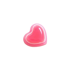 Mini ciondoli a cuore in resina rosa con design a tre strati per gioielli fai-da-te