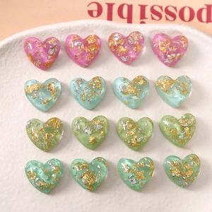 Transparante Hars Hart Patches Met Goud Zilver Folie Water Rimpeling Ontwerp Voor DIY Oorbellen Haar Clip Telefoon Geval Accessoires