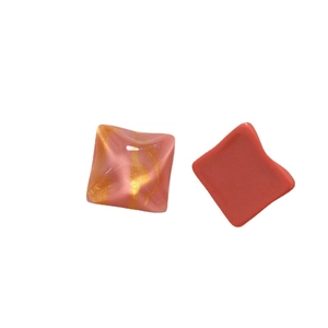 Ciondoli in resina quadrati con onde rosa oro per la creazione di gioielli fai da te