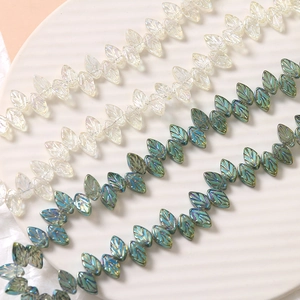 Mini iriserende AB hars bladbedeltjes voor DIY-oorbellen en sieraden maken accessoires