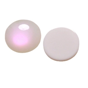 16mm iridescent faux opal cabochons for DIY jewelry making with soft pink purple fire