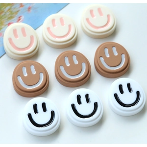 Lot de 9 capuchons de protection en silicone avec motif smiley pour manettes de jeu
