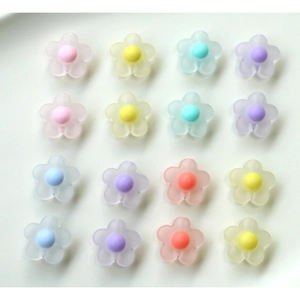 Matte Transparente Acryl Blume DIY Zubehör Für Ohrringe Haarspange Handyhülle Dekoration Süße Botanische Blumen