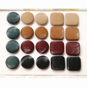 Snake pattern velvet buttons in round and square shapes for DIY coat and jewelry making