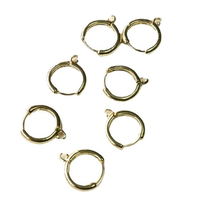 Crochets de boucles d'oreilles dorés avec anneaux de jonction pour bijoux DIY