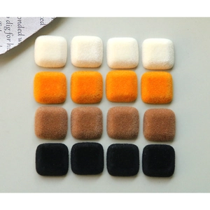 Boutons en Résine Carrés Floqués Accessoires de Bricolage DIY pour Manteau Pinces à Cheveux Décoration de Coque de Téléphone Style Ins Minimaliste