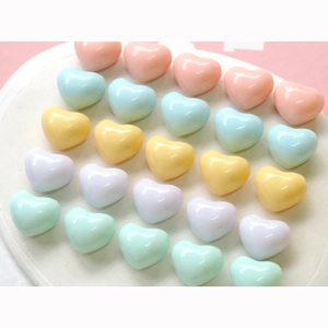 Bunte Macaron Harzherzperlen für DIY-Schmuck und Handyhüllen-Dekoration