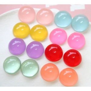Cabochons en résine scintillants aux couleurs jelly pour la création de bijoux et DIY