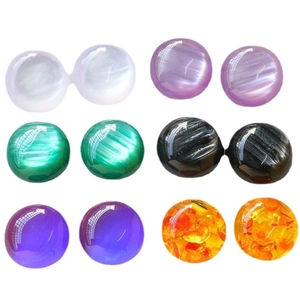 Cabochon in resina occhio di gatto aurora in 12 colori per creazione di gioielli