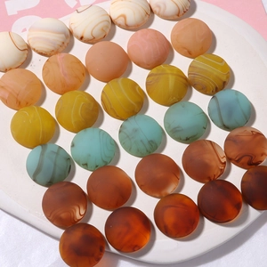 Retro ink marble resin beads in mixed colors for DIY jewelry making and crafts