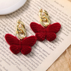 Retro Alloy Geometric Chain Link Jewelry Findings Gold Metallic Chunky Style DIY Accessory Components For Women Earrings