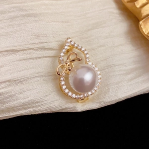 Elegante Kupfer Brosche In Kürbisform Mit Künstliche Perle Schleife Und Zirkon Vergoldet Versilbert Damen Schmuck Geschenk
