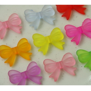 Bunte matte Acryl-Schleifenanhänger für DIY-Ohrringe und Haarschmuck-Bastelarbeiten