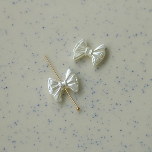 Perline a fiocco bianche perlescenti per nail art e creazione di gioielli fai-da-te
