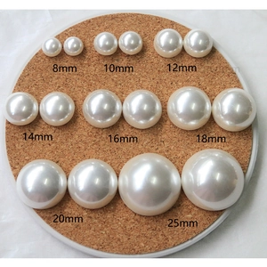 Semiperlas blancas de 8mm a 25mm para la creación de joyas DIY y manualidades
