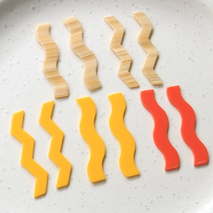 Bandes Longues Acryliques Japonaises Ondulées et Dentelées Accessoires DIY pour Boucles d'Oreilles Pinces à Cheveux Bijoux