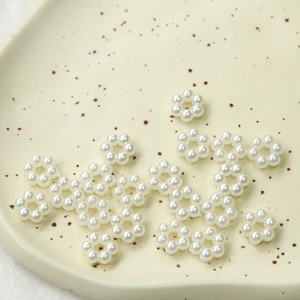 Retro Japanese DIY flower pearl acrylic accessories for earrings and jewelry making