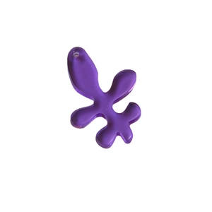 Paarse acryl tulp bloemblad bedeltje voor het maken van DIY haaraccessoires