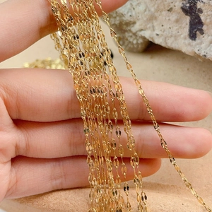 Chaîne de Collier en Acier au Titane pour la Fabrication de Bijoux Résistant au Ternissement Or Argent Or Rose Accessoires DIY Chaîne à Maillons