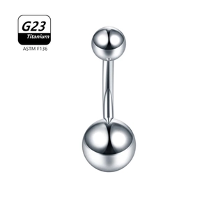 Polierter G23 Titan Bauchnabelpiercing-Stab nach medizinischem ASTM F136 Standard