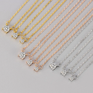 Collier Pendentif En Cuivre Et Strass Minimaliste Pour Femme Élégant Chaîne De Clavicule En Pierre Gemme Ronde Électroplaquée Bijoux
