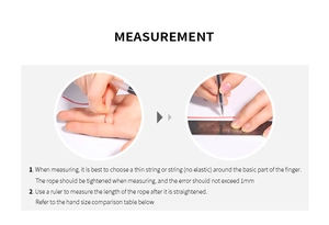Detailed measurement guide for 18K gold plated stainless steel ring size using string and ruler