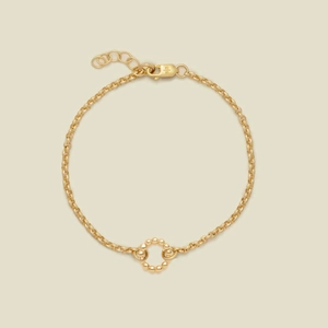 Collier chaîne DIY ajustable plaqué or 18 carats avec pendentif cercle perlé élégant