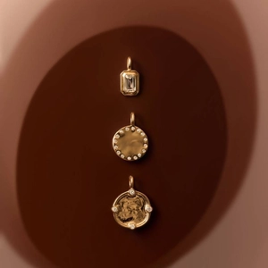 18K gold plated stainless steel necklaces featuring lapis and malachite stone pendants