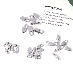 Stainless Steel Lobster Clasp Connecting Buckle For Necklace Bracelet DIY Jewelry Making Findings High Quality Hardware