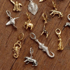 Edelstahl 18K Vergoldete Tier Anhänger Halskette Für Damen Herren DIY Tiger Löwe Elefant Schmuck Zubehör