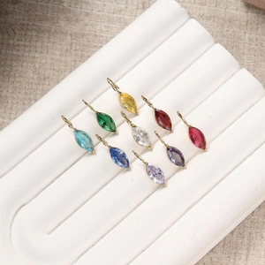 Pendentifs pierre de naissance taille marquise en or pour bijoux DIY