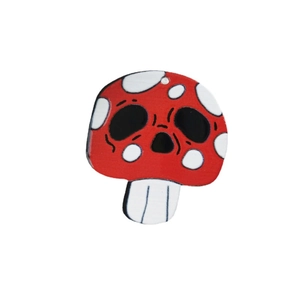 Pendentif champignon crâne en acrylique pour boucles d'oreilles DIY et bijoux