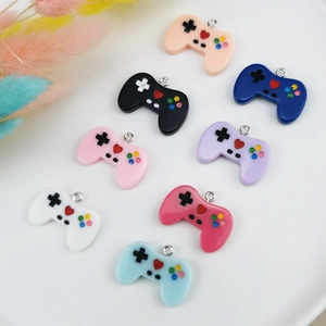 DIY Resin Game Controller Charms Miniature Gamepad Pendants For Earrings Necklaces Keychains Jewelry Making Accessories