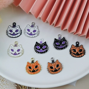 Halloween skeleton pumpkin alloy charms set for DIY jewelry making accessories